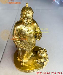 Tượng ông quản gia bằng đồng cao 26cm