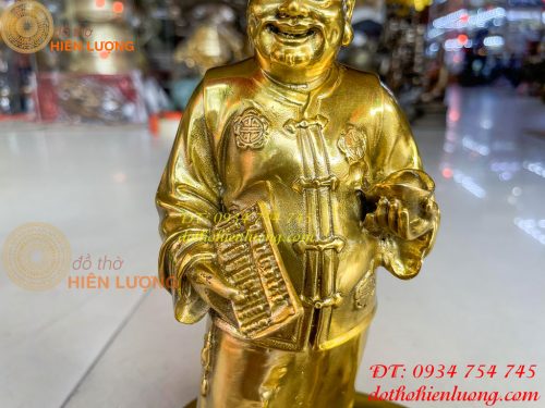 Tượng ông quản gia bằng đồng cao 26cm