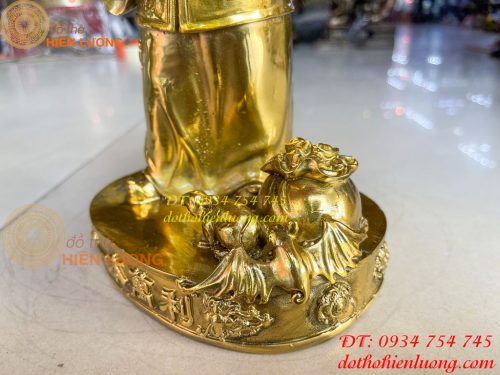 Tượng ông quản gia bằng đồng cao 26cm