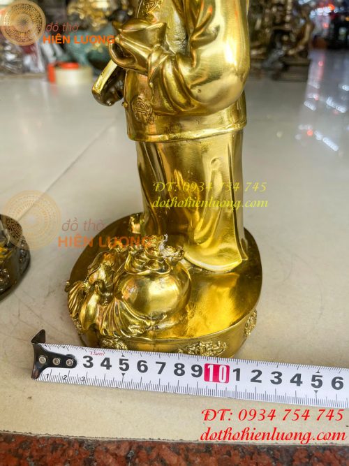 Tượng ông quản gia bằng đồng cao 26cm