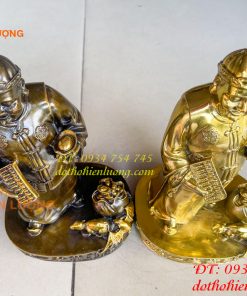 Tượng ông quản gia bằng đồng cao 26cm