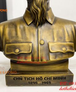 Tượng bán thân bác hồ cao 23cm bằng đồng