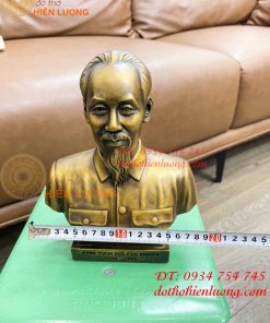 Tượng bán thân bác hồ cao 23cm bằng đồng