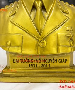 Tượng chân dung bác giáp cao 23cm bằng đồng