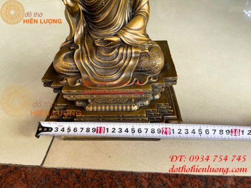 Tượng phật thích ca liên hoa cao 30cm bằng đồng