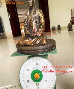 Tượng thiền sư thích nhất hạnh cao 30cm bằng đồng