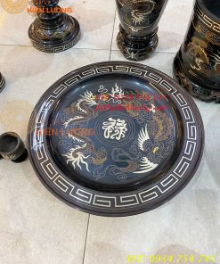 Bộ đỉnh khảm ngũ sắc thờ cúng cực đẹp