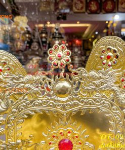 Bộ mũ hài quan bằng đồng cho ông dâng đền, thờ cúng