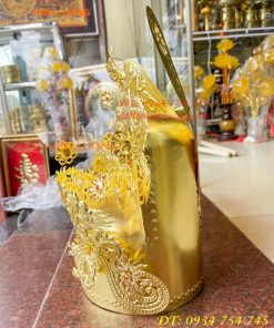 Mũ hài hia quan bằng đồng cho ông bà dâng đền