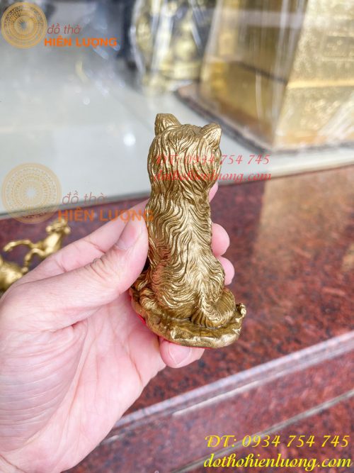Bộ 12 con giáp bệ tiền cao 10cm bằng đồng phong thủy