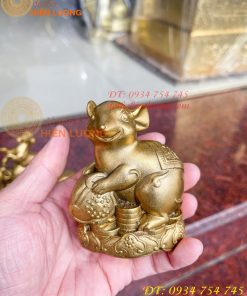 Bộ 12 con giáp bệ tiền cao 10cm bằng đồng phong thủy