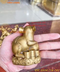 Bộ 12 con giáp bệ tiền cao 10cm bằng đồng phong thủy