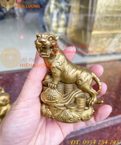 Bộ 12 con giáp bệ tiền cao 10cm bằng đồng phong thủy