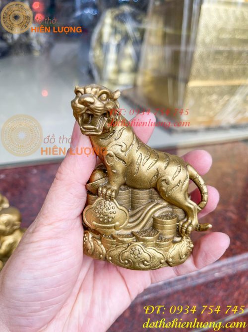 Bộ 12 con giáp bệ tiền cao 10cm bằng đồng phong thủy
