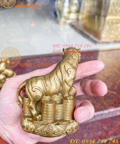 Bộ 12 con giáp bệ tiền cao 10cm bằng đồng phong thủy