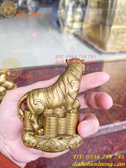 Bộ 12 con giáp bệ tiền cao 10cm bằng đồng phong thủy