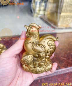 Bộ 12 con giáp bệ tiền cao 10cm bằng đồng phong thủy