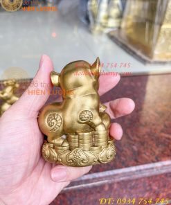Bộ 12 con giáp bệ tiền cao 10cm bằng đồng phong thủy