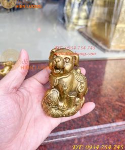 Bộ 12 con giáp bệ tiền cao 10cm bằng đồng phong thủy