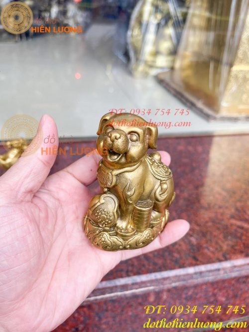 Bộ 12 con giáp bệ tiền cao 10cm bằng đồng phong thủy