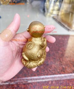 Bộ 12 con giáp bệ tiền cao 10cm bằng đồng phong thủy