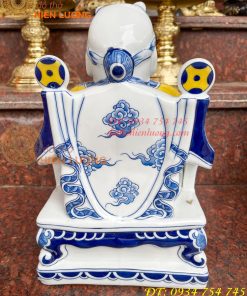Bộ tài địa thần tiền bằng sứ bát tràng cao cấp
