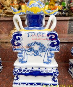 Bộ tài địa thần tiền bằng sứ bát tràng cao cấp