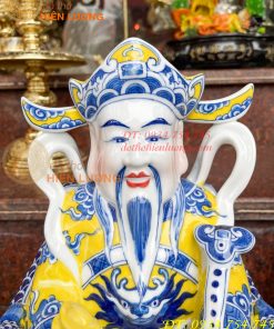 Bộ tài địa thần tiền bằng sứ bát tràng cao cấp