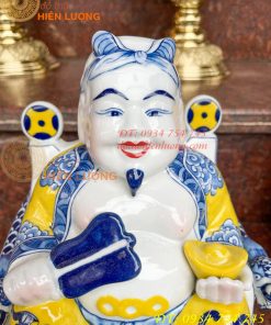 Bộ tài địa thần tiền bằng sứ bát tràng cao cấp