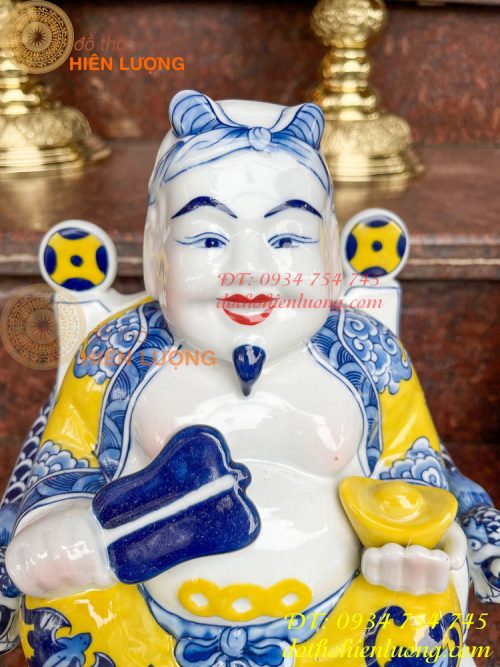 Bộ tài địa thần tiền bằng sứ bát tràng cao cấp