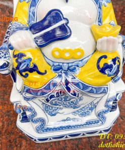 Bộ tài địa thần tiền bằng sứ bát tràng cao cấp