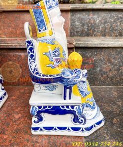 Bộ tài địa thần tiền bằng sứ bát tràng cao cấp
