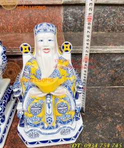 Bộ tài địa thần tiền bằng sứ bát tràng cao cấp