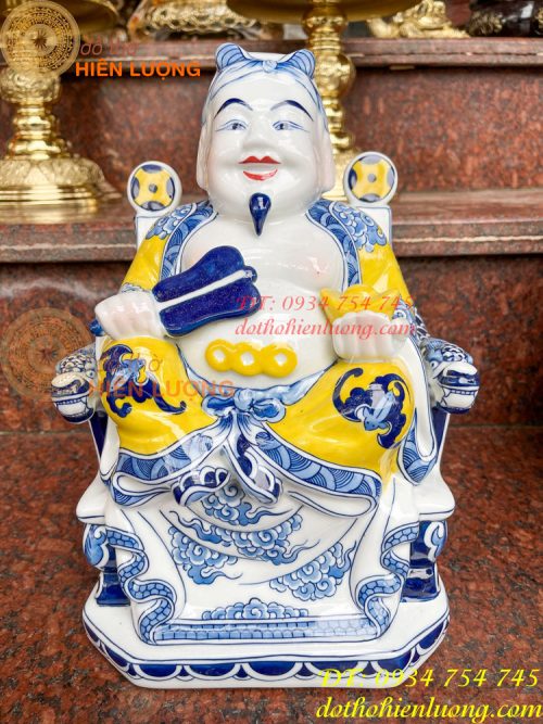 Bộ tài địa thần tiền bằng sứ bát tràng cao cấp