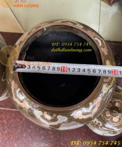 Đôi chóe khảm tam khí cao 50cm thờ cúng