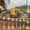 Đèn dầu bằng đồng gò tay thủ công thờ cúng
