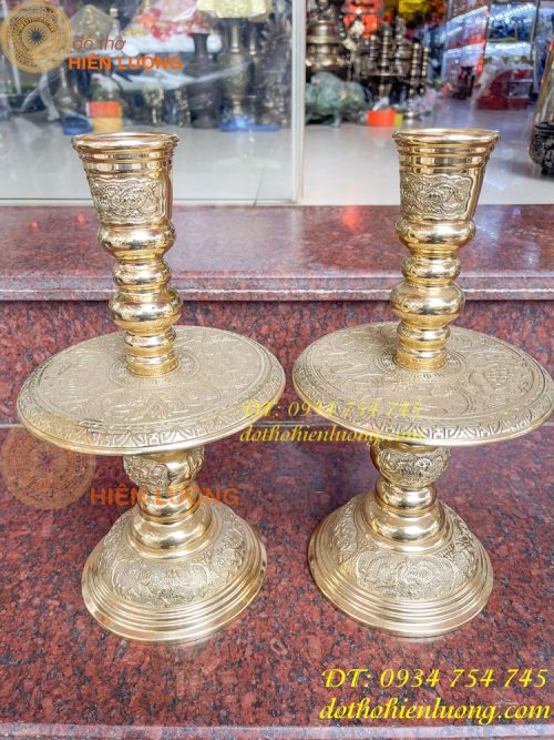 Đôi Chân Nến Số 3 Vĩnh Tiến Cao 40cm