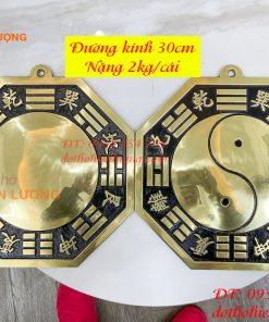 Gương bát quái lồi bằng đồng đường kính 30cm