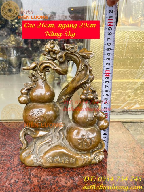 Hồ lô tài phúc bằng đồng phong thủy