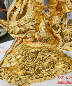 Tượng mã phong hầu mạ vàng 24K