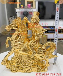 Tượng mã phong hầu mạ vàng 24K