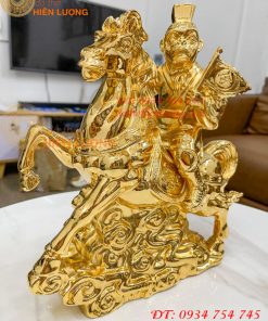 Tượng mã phong hầu mạ vàng 24K