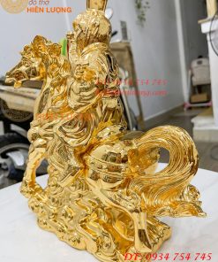 Tượng mã phong hầu mạ vàng 24K