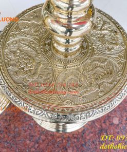 Đôi chân nến bằng đồng số 4 vĩnh tiến cao 48cm thờ cúng