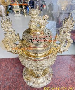Quả đỉnh đồng cao 60cm số 4 vĩnh tiến