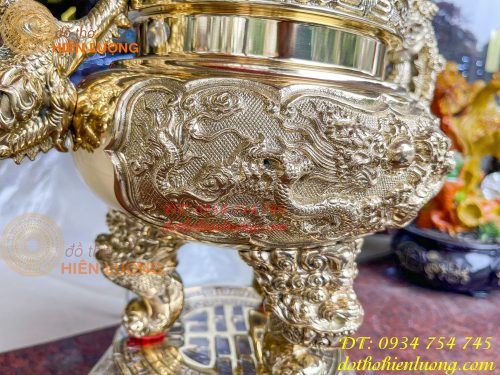Quả đỉnh đồng cao 60cm số 4 vĩnh tiến