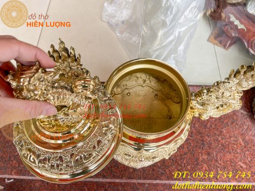 Quả đỉnh đồng cao 60cm số 4 vĩnh tiến