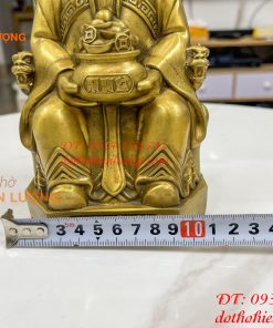 Tượng ông thần tiền cao 20cm bằng đồng