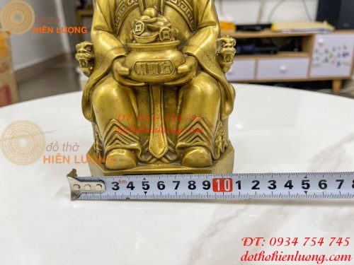 Tượng ông thần tiền cao 20cm bằng đồng