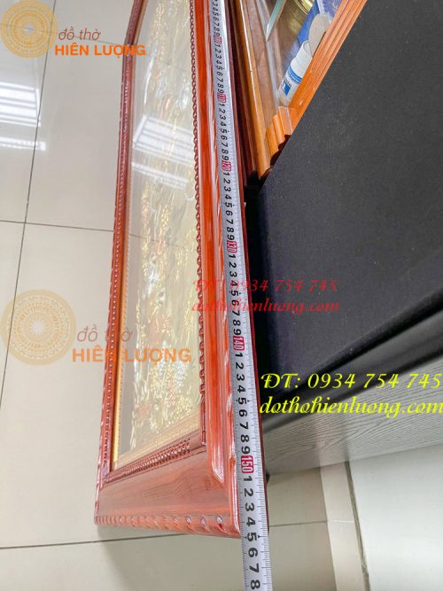 Tranh mừng thọ bà bằng đồng 80x155cm mạ tam khí